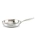 [M.v.Eisenberg] Vergnugen 3-Ply Frying Pan | 24cm 28cm 28cmWok | Honeycomb Base for Even Oil Distribution | Low-Heat Handle | Stainless Steel & Aluminum